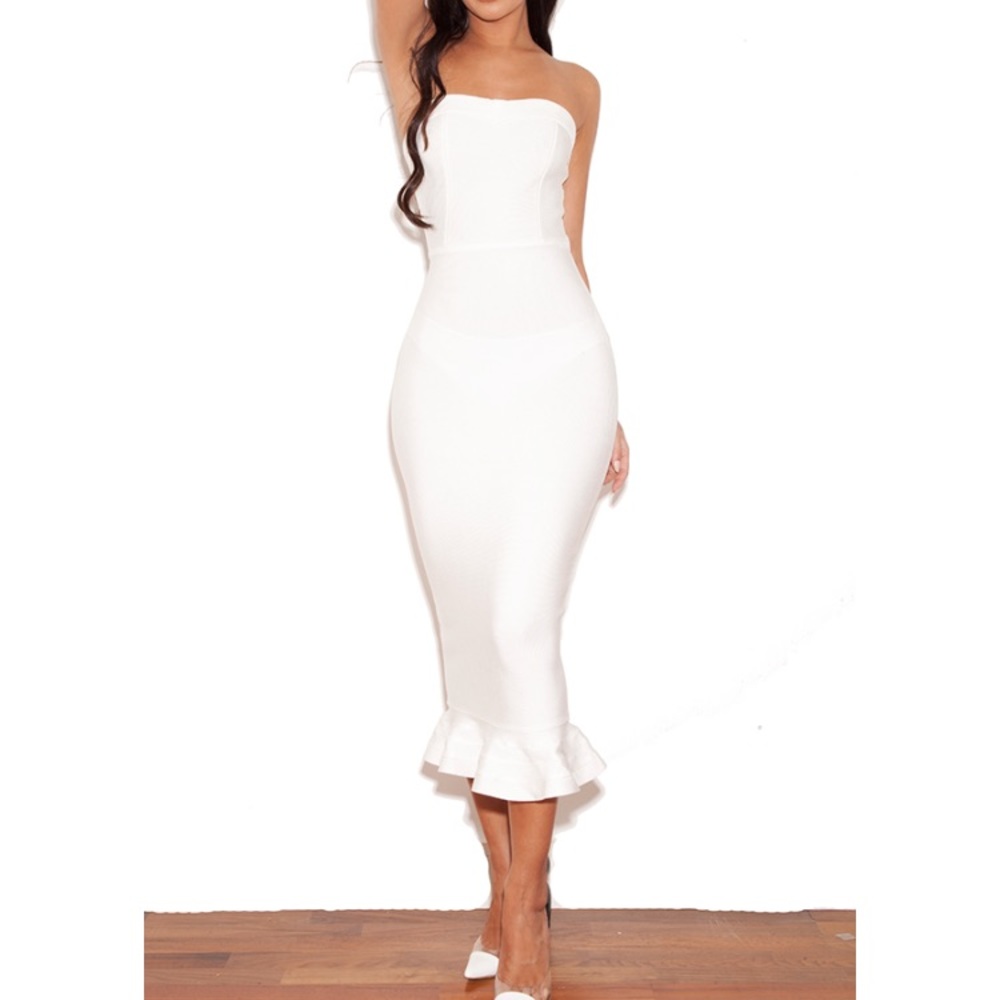 House of CB white Fabrizia dress